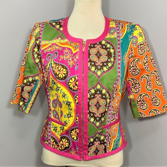 Peter Nygard Jackets & Blazers - Peter Nygard Multi Color Short Jacket